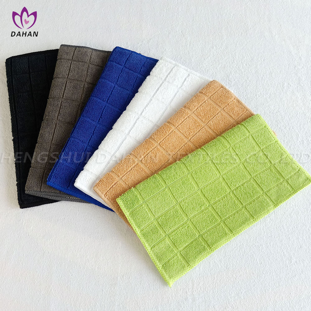 Microfiber kitchen towel with mesh backing.12-PACK