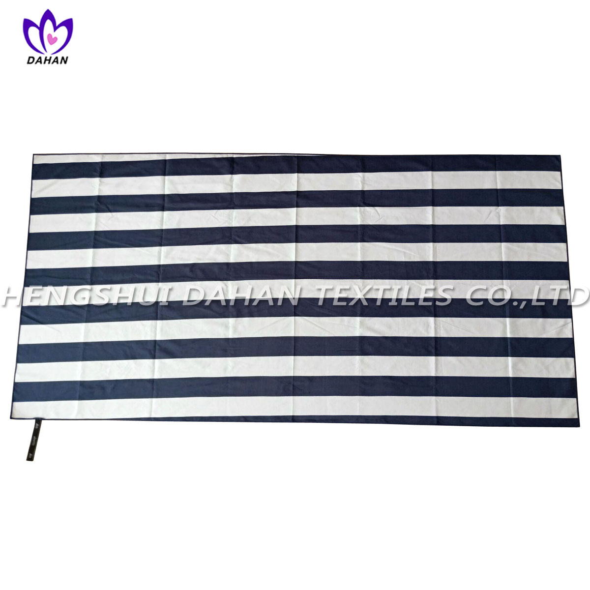 MS29 polyester stripe microfiber suede towel 