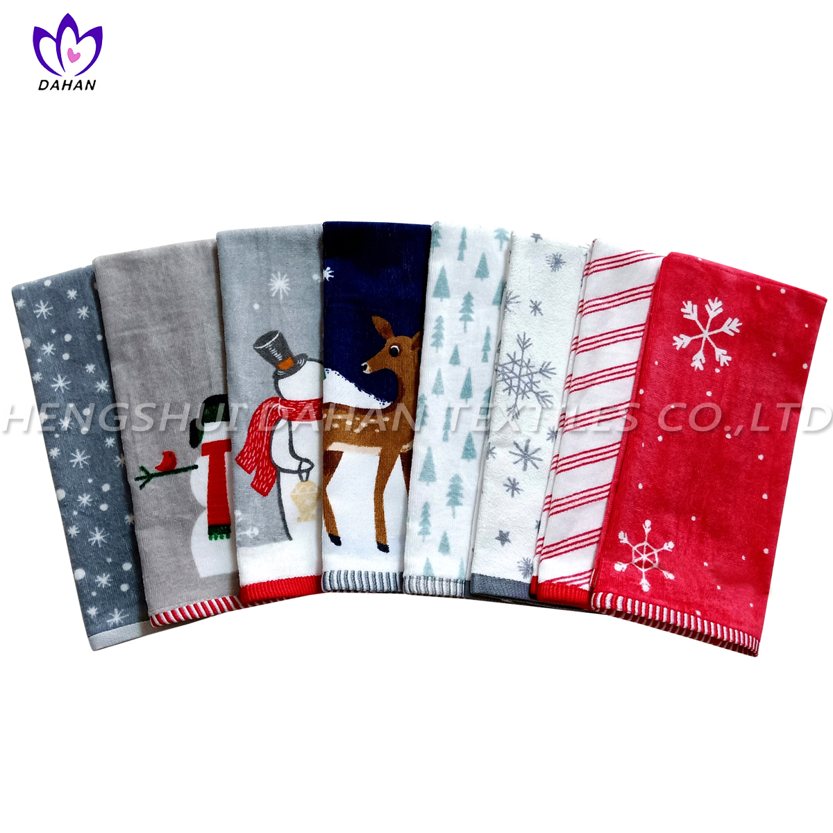 CT55 Printing cotton towel-Christmas series.