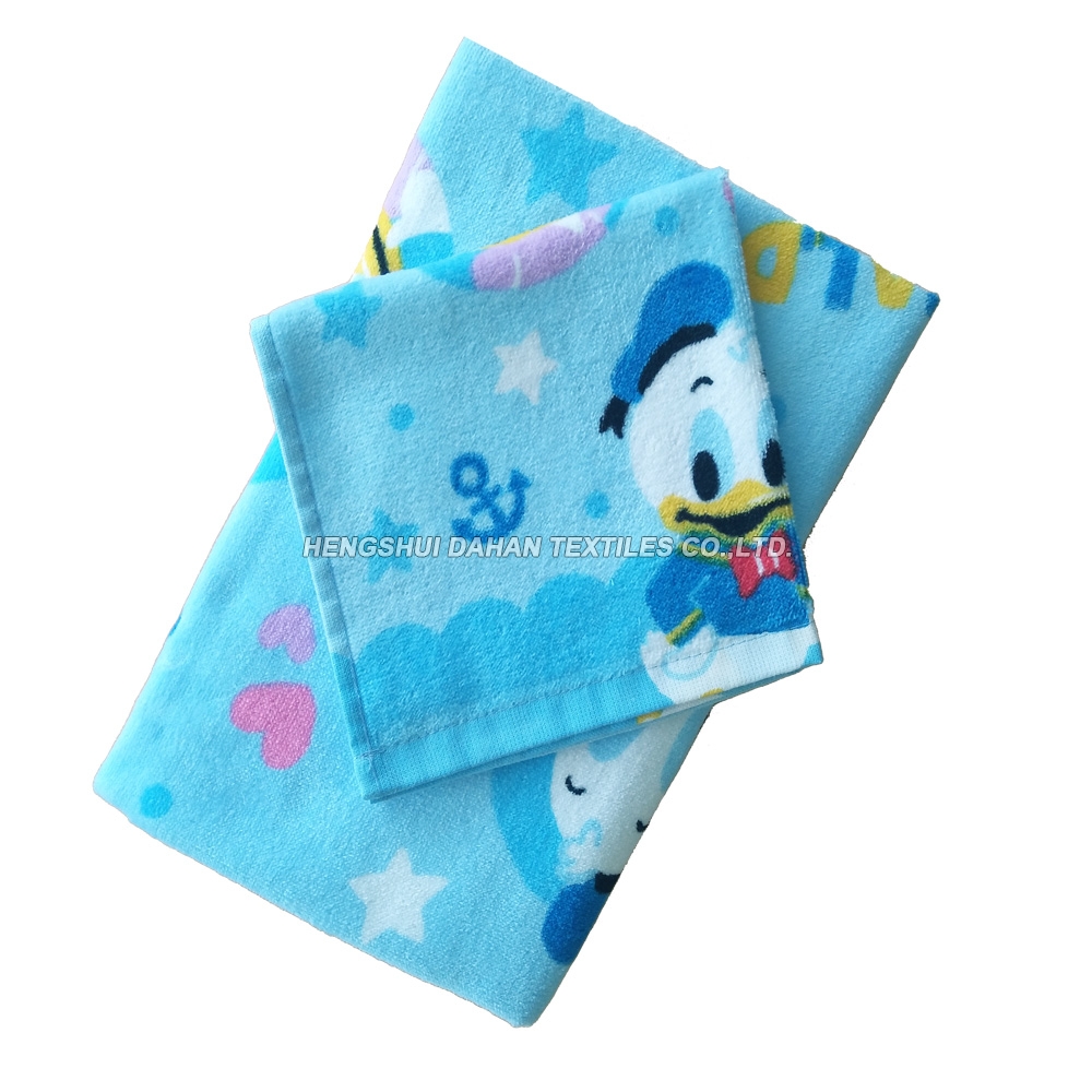 LL33 100%Cotton Reactive Printed Terry Towel