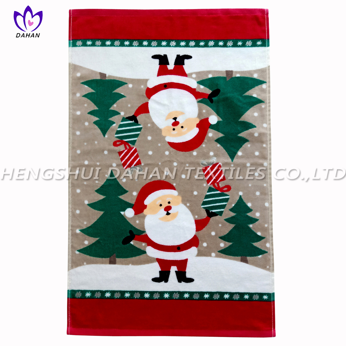 CT56 Printing cotton towel-Christmas series.