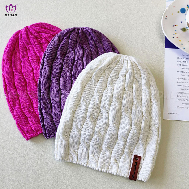 100% Cotton knitting hat.