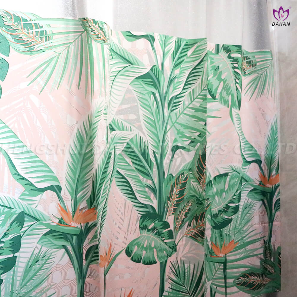 Waterproof shower curtain with printing. SC13