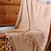BK335 100%Acrylic tassel blankets .
