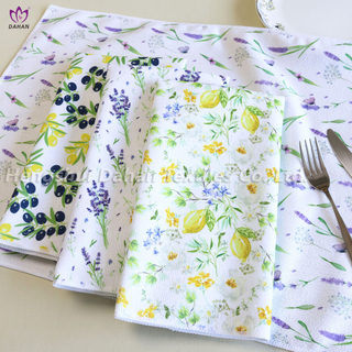 MC286 Printed microfiber kitchen towel. 