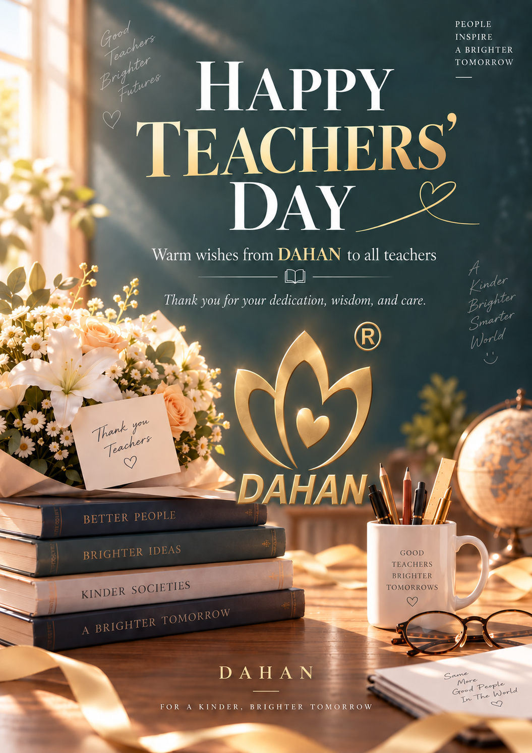 DAHAN wishes all teachers a Happy Teacher's Day