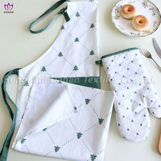 AGP266 Printing apron+glove. 2pk