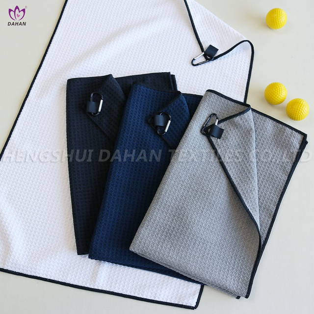Microfiber golf towels. 