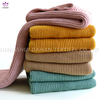 BK299 Solid color knitted blankets .