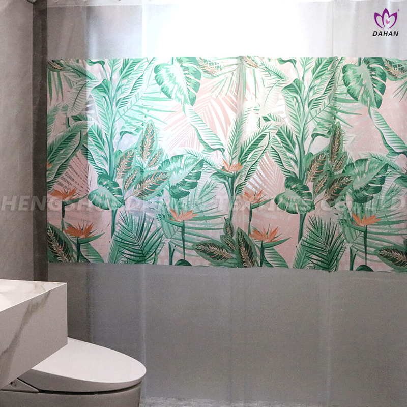 Waterproof shower curtain with printing. SC13