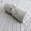 100% Acrylic knitted blanket.