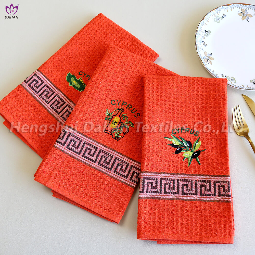 EM12 Embroidered tea towels.