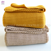 BK299 Solid color knitted blankets .