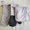 AGP105 100% Cotton neoprene glove+pot holder 3 packs .