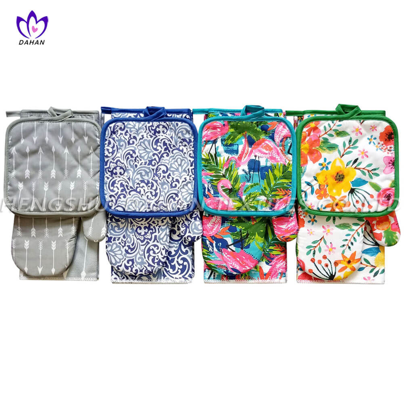 AGP99 Printing Glove+Potholder+Microfiber towels 5-pack.