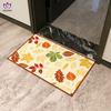  Waterproof printing ground mat kitchen mat.