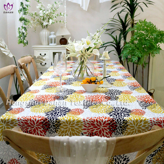 100% Polyester printed​ tablecloth. TP132