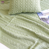 BK318 Knitted blanket and pillow .