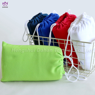 Microfiber solid color suede towels.