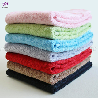 100% Cotton solid color towels. 