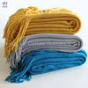 BK316 100%Acrylic tassel blankets .