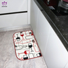 Waterproof printing ground mat for kitchen.