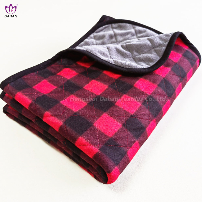 7001 Face fabric double sides fleece with printing and back fabric coral fleece blanket.