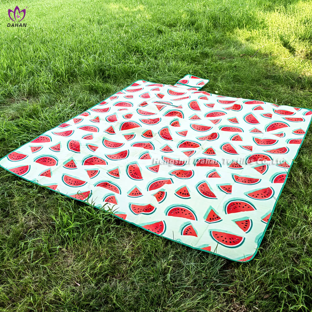 Watermelon printing waterproof picnic mat Outdoor picnic blanket made in China. PC46