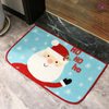 Christmas printing ground mat kitchen mat.