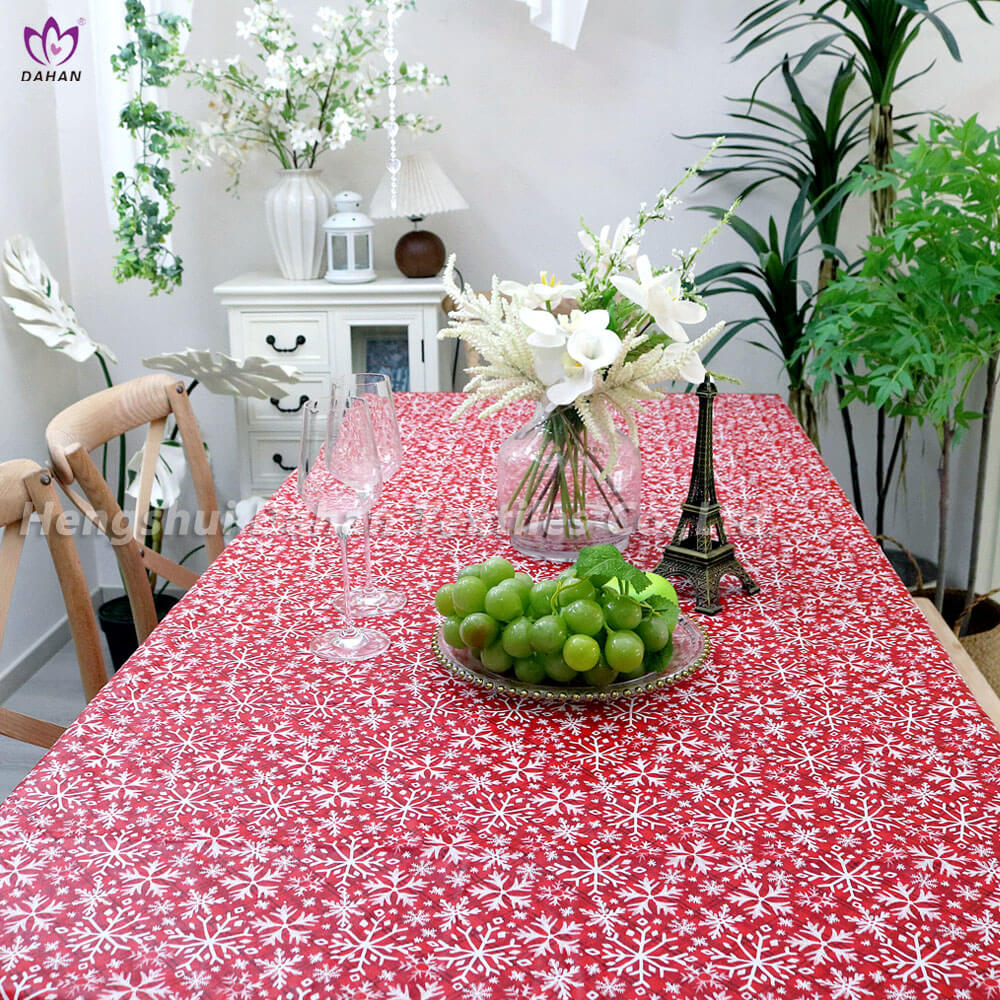 PEVA Christmas printed tablecloth. TP148