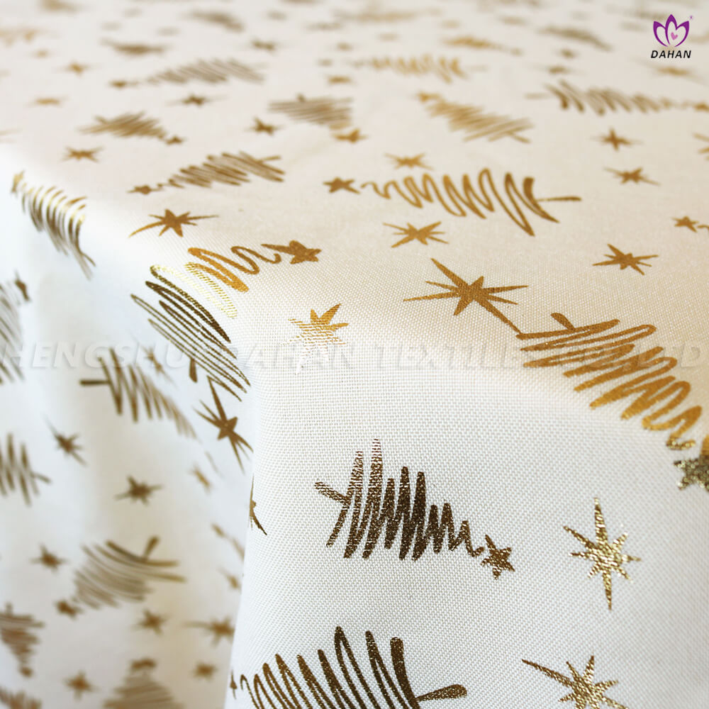 100% Polyester christmas printed​ tablecloth. TP97