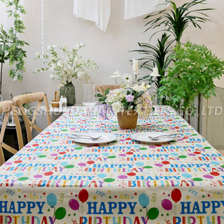 PEVA printed tablecloth. TP159