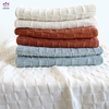 BK309 100% Acrylic knitted blanket .