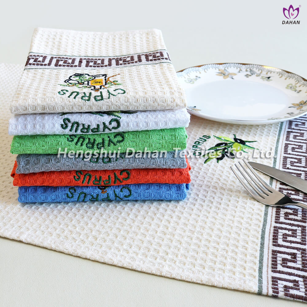 EM12 Embroidered tea towels.