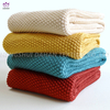 BK298 Solid color knitted blankets .
