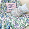 BK397 Flannel printed blanket and pillow. 
