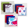MC207 Printed and solid color kitchen towels 3pk.