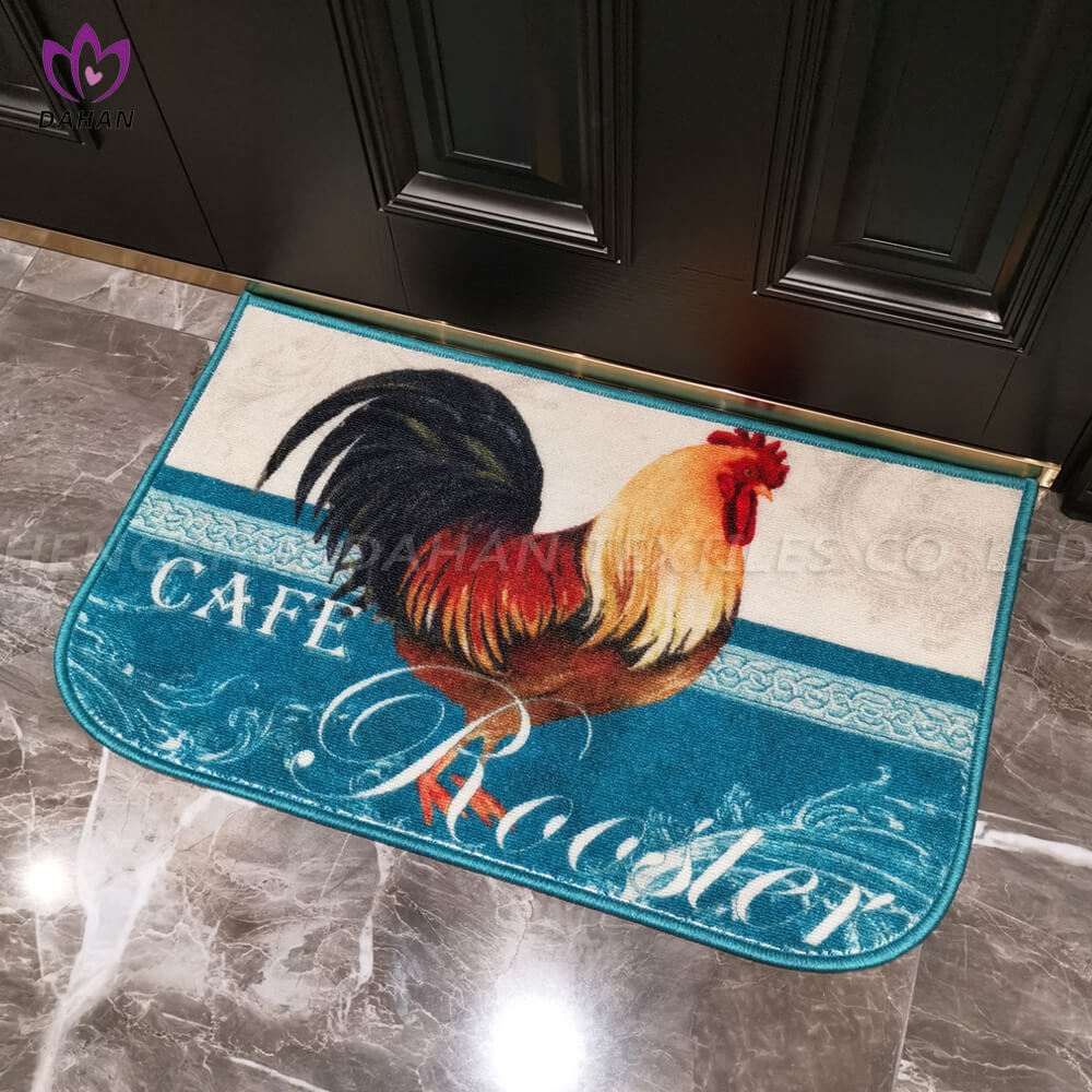 Printing ground mat kitchen mat.