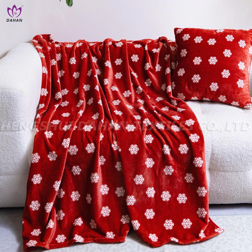 Christmas printing flannel blanket and pillow. BK184