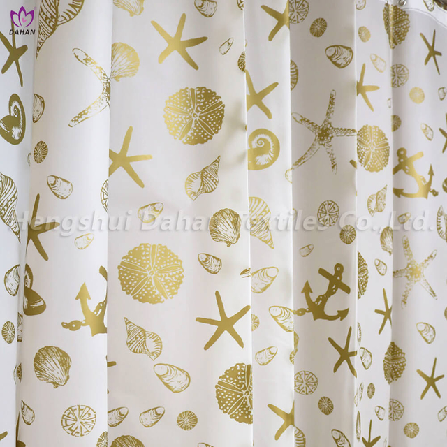 Waterproof printed shower curtain. SC30