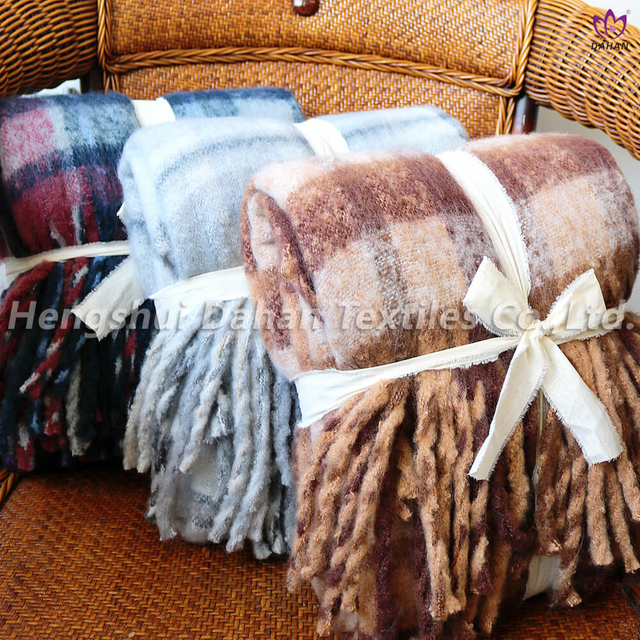  Mohair tassel blankets.