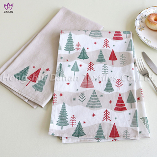 PR43 Christmas printed tea towels.