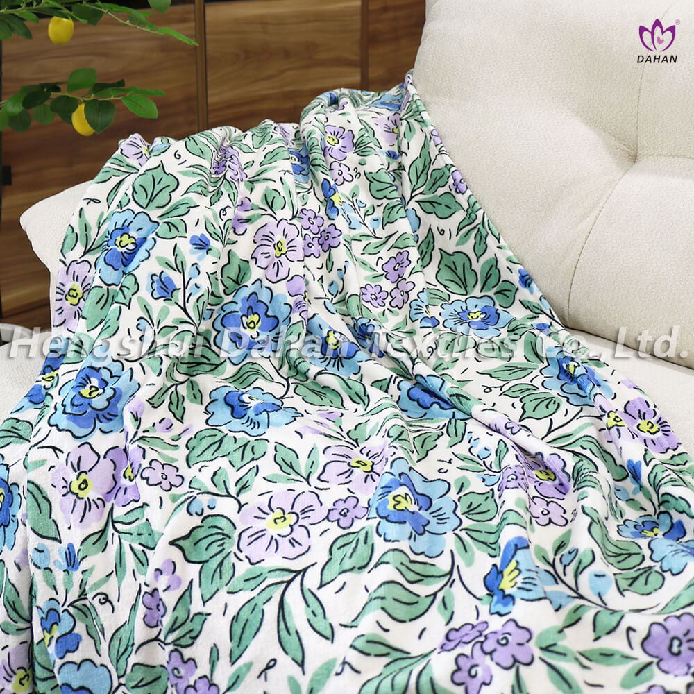 BK397 Flannel printed blanket and pillow. 