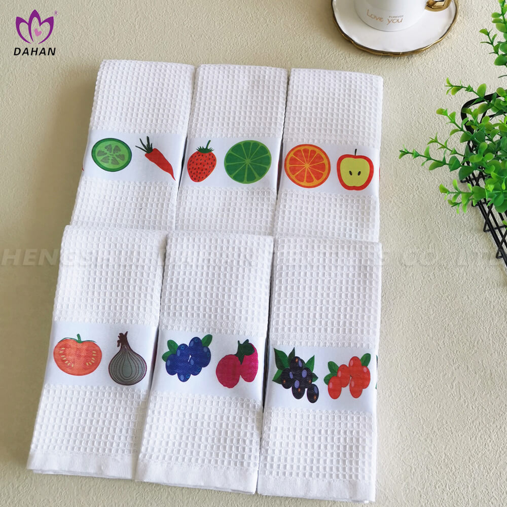 PR39 Small cotton printing tea towel.