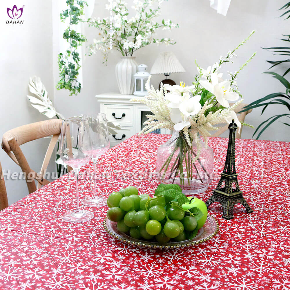 PEVA Christmas printed tablecloth. TP148