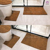 Chenille bathroom mat and toilet mat. TT014