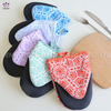 Silicone printed glove and potholder 2PK