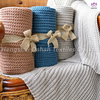BK369 100% Polyester knitted blankets .