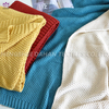 BK298 Solid color knitted blankets .