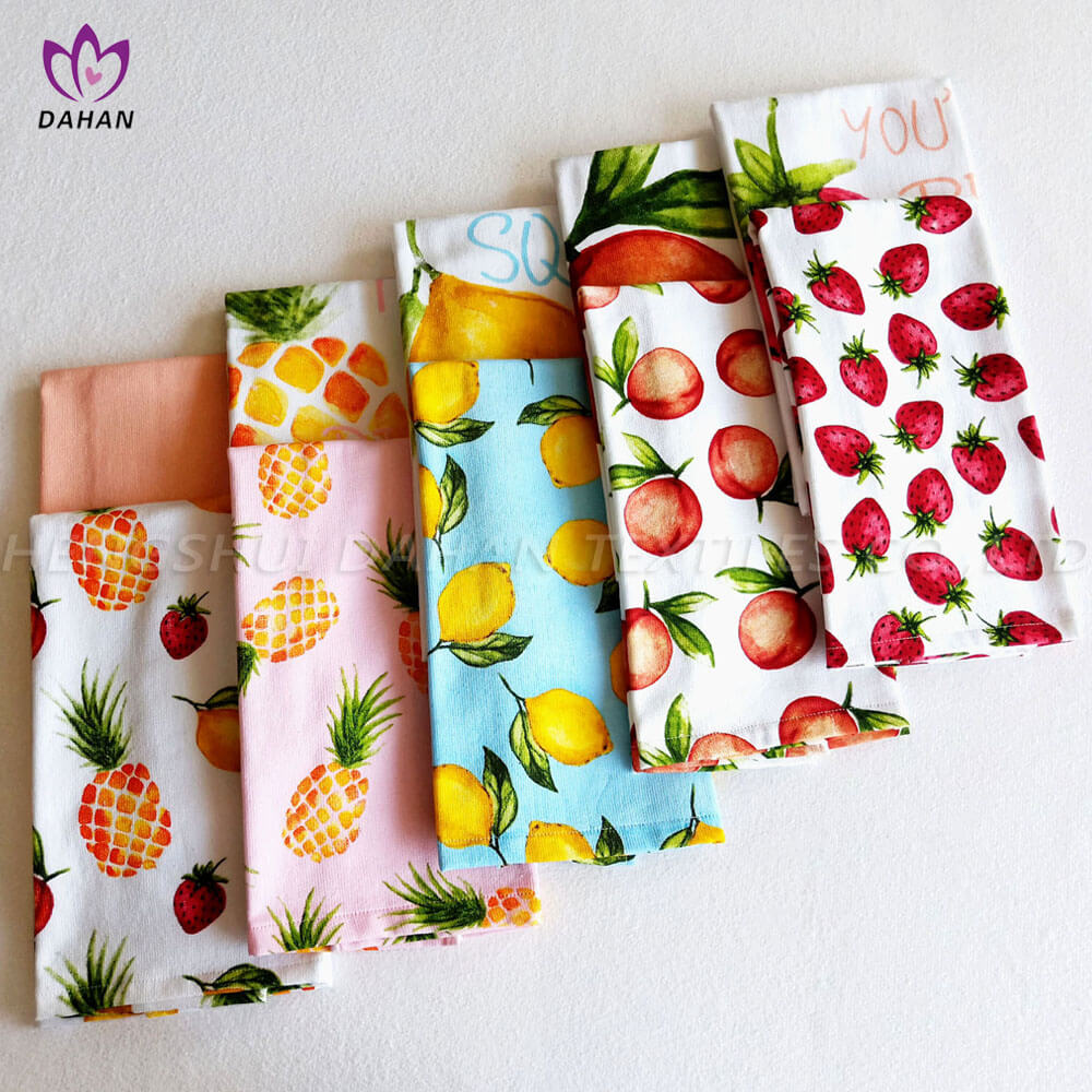 CT84 100% cotton printing kitchen towels.